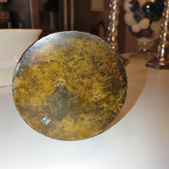 Vintage Long Neck Eggshell Design Tall Brown Vase 15" Length - Picture 5 of 8